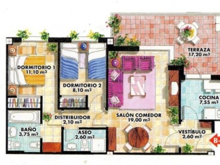 Apartment&nbsp;with&nbsp;2&nbsp;bedroom&nbsp;in&nbsp;town,&nbsp;Spain&nbsp;53850