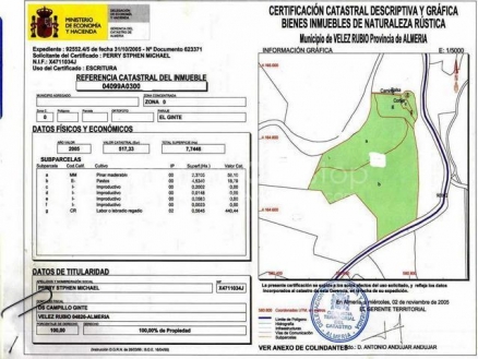 Velez-Rubio property: Country Property for sale in Velez-Rubio, Almeria 81406