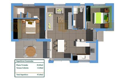 Villa to rent in town, Alicante 251190