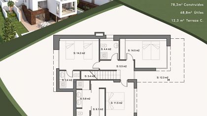 Villa for sale in town, Spain 279300